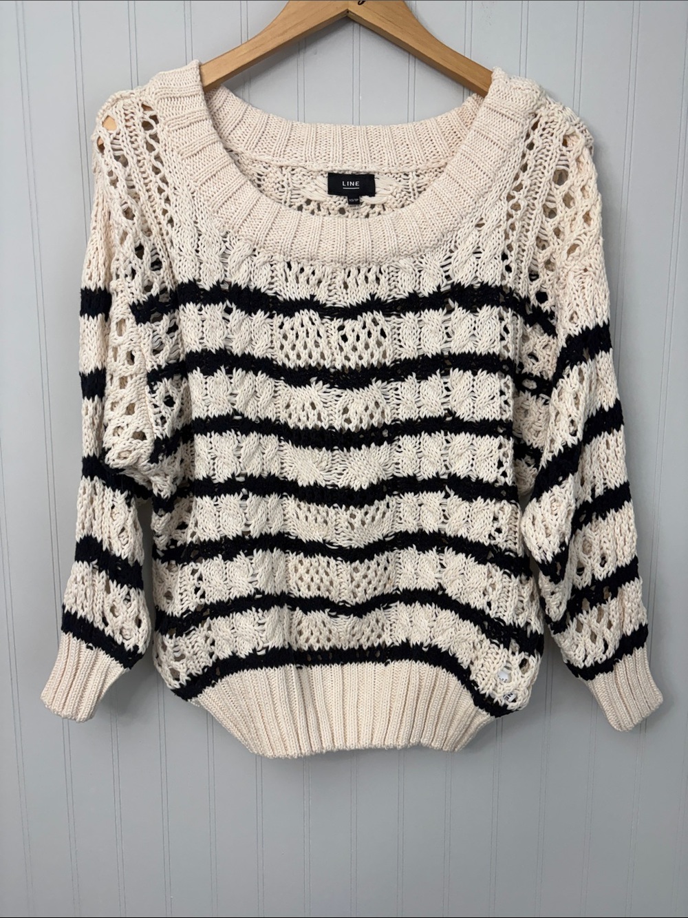 Line the Label Light Chunky Knit Sweater Women Size XS